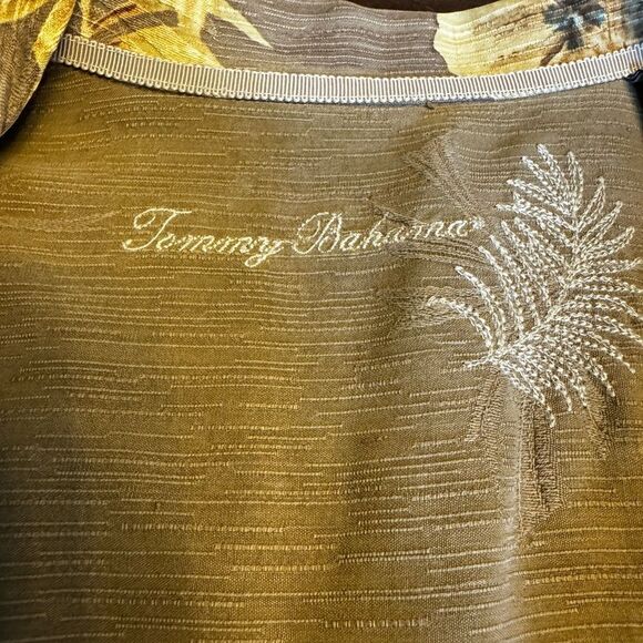 Tommy Bahama Brown Floral Men's Shirt - Picture 3 of 6